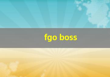 fgo boss